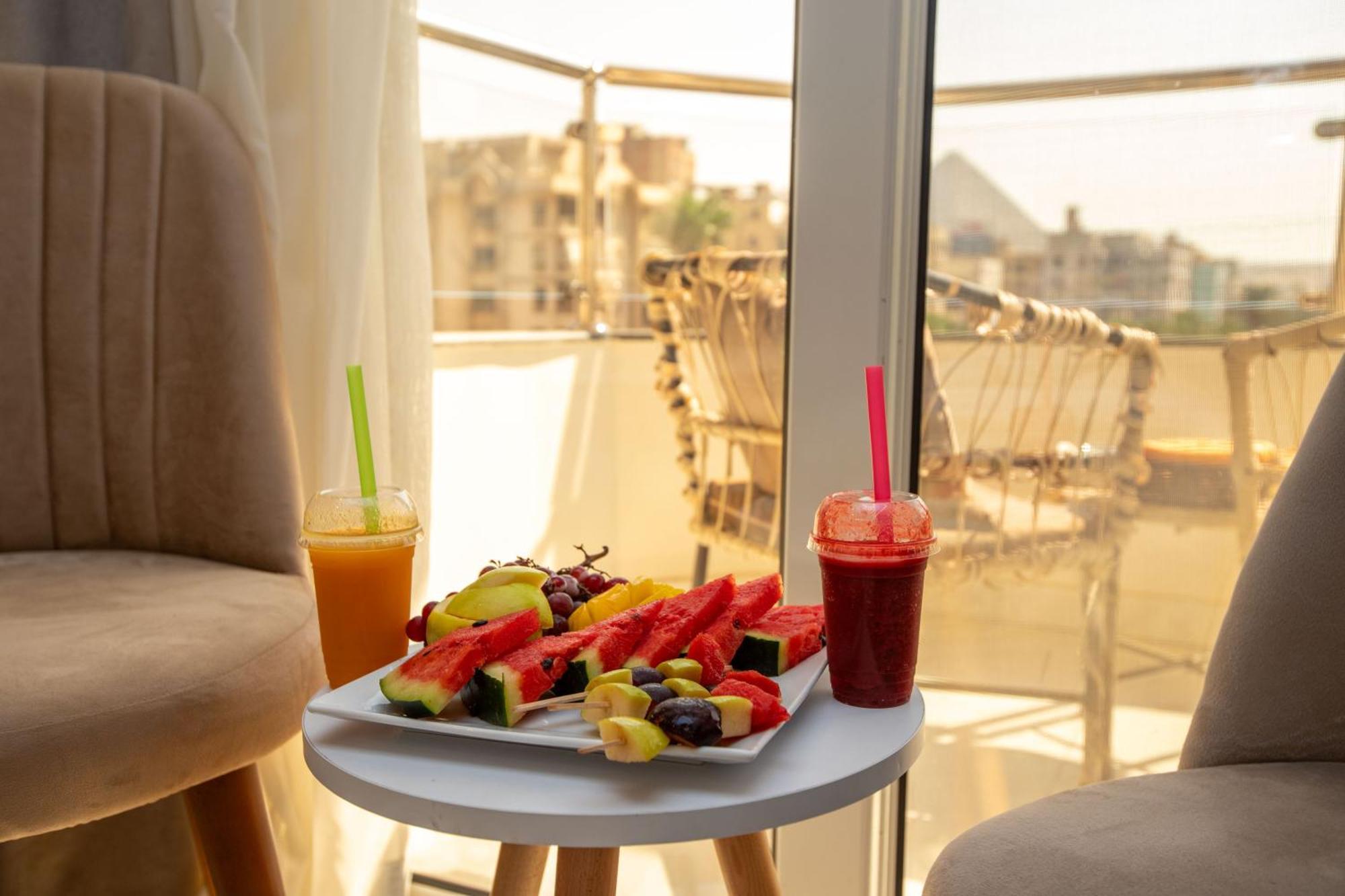 Khattab Pyramids View Hotel Kafret el-Gabal Kültér fotó